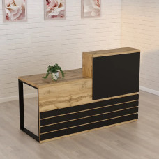 Ресепшин-5 стіл стійка 1600 Дуб Аппалачі Гамма стиль