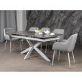 Керамічний стіл Тіціано TML-1150 делікато грей  +  білий Vetro mebel