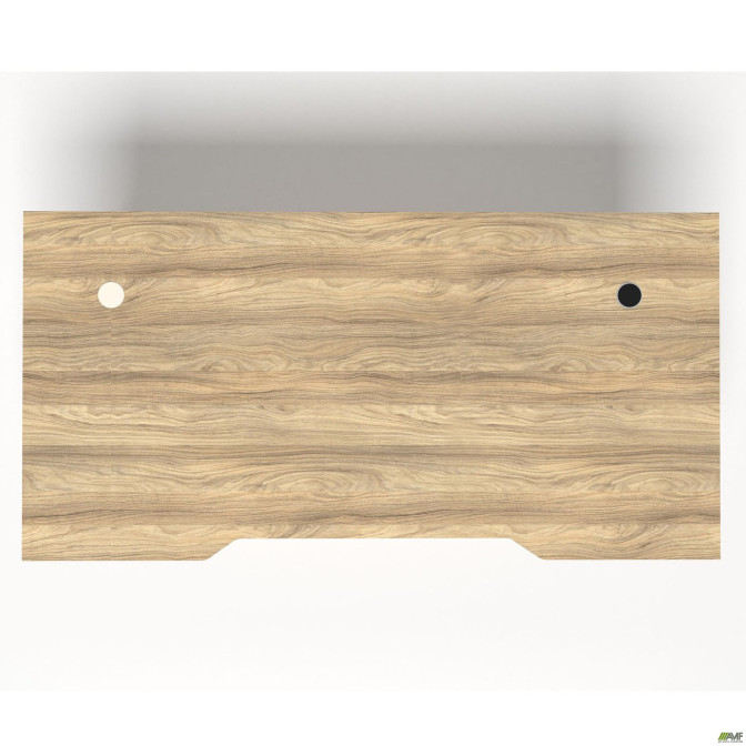 Стол + USB Delta DL-106 (1590х800х750мм) Блэквуд Ячменный/Каркас белый AMF