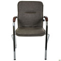Стілець Самба хром горіх WAX Dark Grey без канта AMF