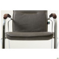 Стілець Самба хром горіх WAX Dark Grey без канта AMF