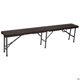 Скамейка складная Джили пластик Rattan Brown AMF