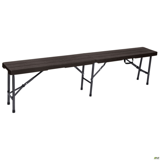 Скамейка складная Джили пластик Rattan Brown AMF