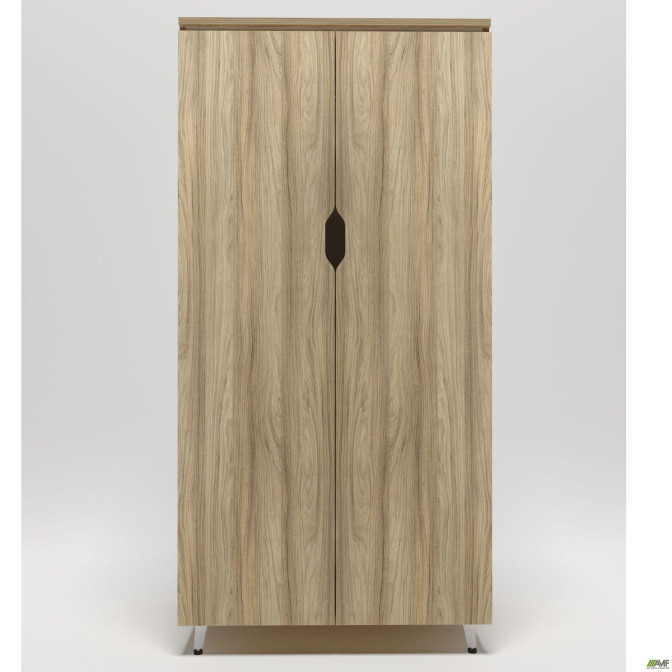Гардероб Delta DL-909 (864х550х1685мм) Блеквуд Ячменный / Опора белый беж AMF