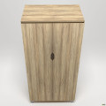 Гардероб Delta DL-909 (864х550х1685мм) Блеквуд Ячменный / Опора белый беж AMF