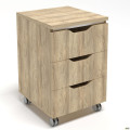 Тумба мобильная Delta DL - 403 (395х400х575) Блэквуд Ячменный AMF