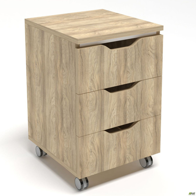 Тумба мобильная Delta DL - 403 (395х400х575) Блэквуд Ячменный AMF