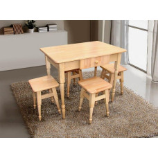 Кухонный комплект стол и 4 табурета Микс Мебель