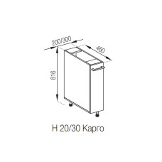 Кухонная секция нижняя Н 30 карго Марта Мир мебели 