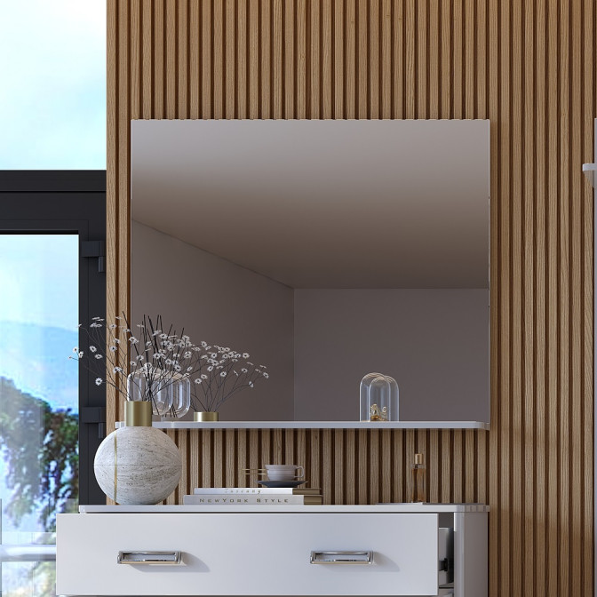 Зеркало Белла / Bella Глянец Белый MiroMark BL-80-WB