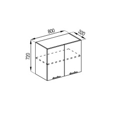 Кухонна секція верхня В 80 Адель Світ меблів