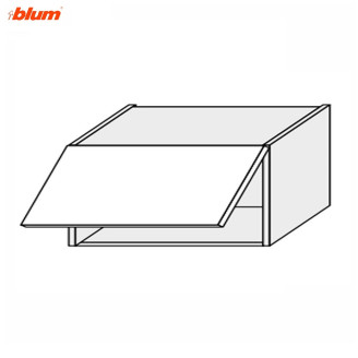 Кухонна секція Валенсія верхня 80В/360 1дв Aventos Pro Blum VL-181W/9003 MiroMark