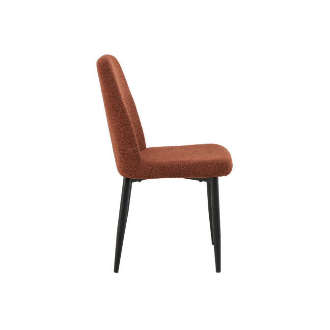 Стул N-44 терракотовый  +  черный Vetro mebel