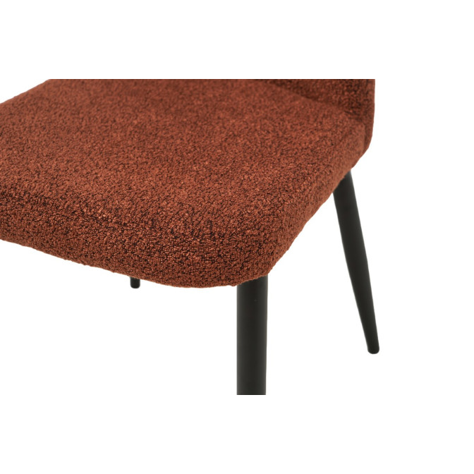 Стул N-44 терракотовый  +  черный Vetro mebel