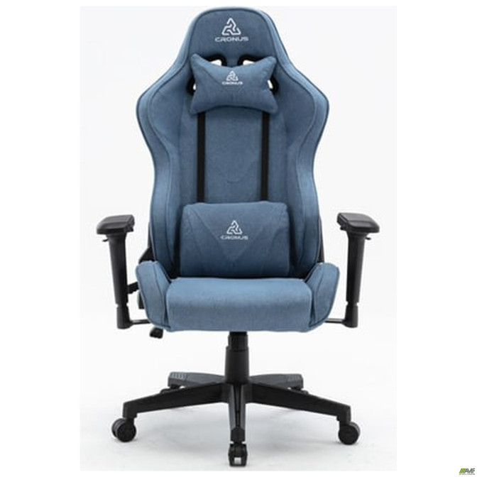 Крісло VR Racer Textile Maximus тканина синя/чорний AMF