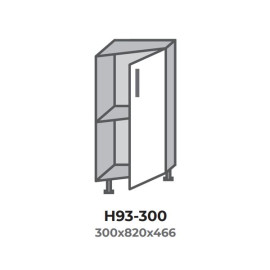 Кухонная секция Н93-300 нижняя 450 угол 30