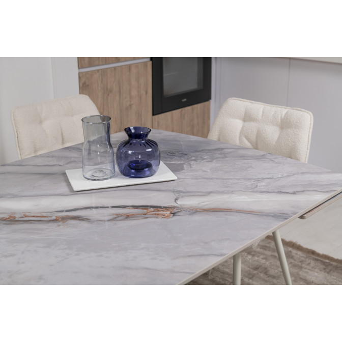 Керамический стол Пино TML-1200-1 айсберг + белый Vetro mebel