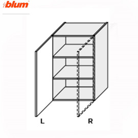Кухонна секція Міленіум WG верхня 60В/900 1дв Pro Blum Права ML-566W/01R MiroMark