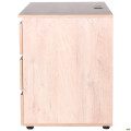 Стіл комп'ютерний Pluto ST R (1200х600х750) Дуб Ендгрейн/Чорний графіт AMF