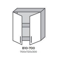 Кухонна секція В10-700 верхня 700 два фасади Оптима Еверест  