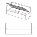 Кровать Мягкая обивка с подъёмным механизмом 0,9х2,0 Хеппи / Happy MiroMark SF-48-HP