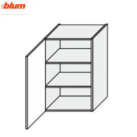Кухонна секція Мері верхня 45В/900 1дв Pro Blum MR-543W/9003gl MiroMark