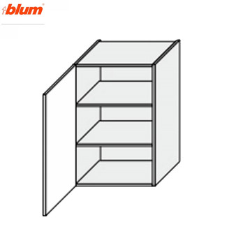 Кухонна секція Мері верхня 45В/900 1дв Pro Blum MR-543W/9003gl MiroMark