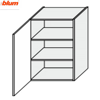 Кухонна секція Валенсія верхня 60В/900 1дв Pro Blum VL-566W/9003 MiroMark