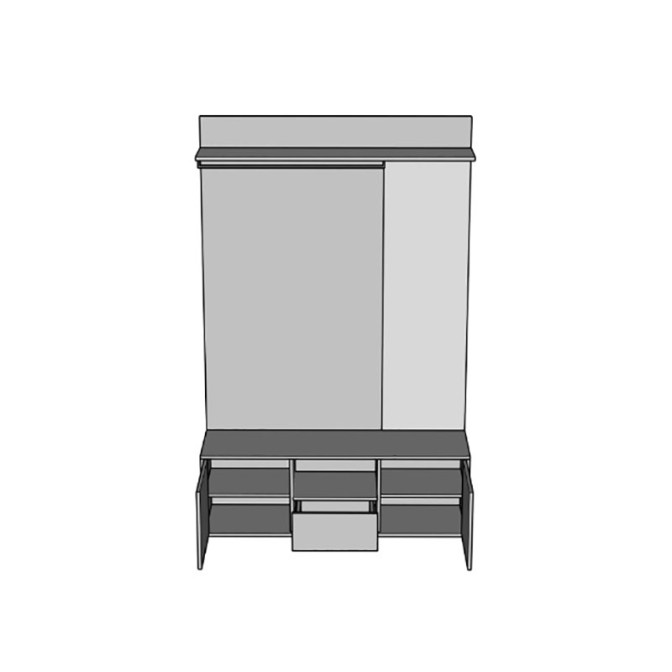 Передпокій Бруна Дуб Артизан / Антрацит Світ Меблів