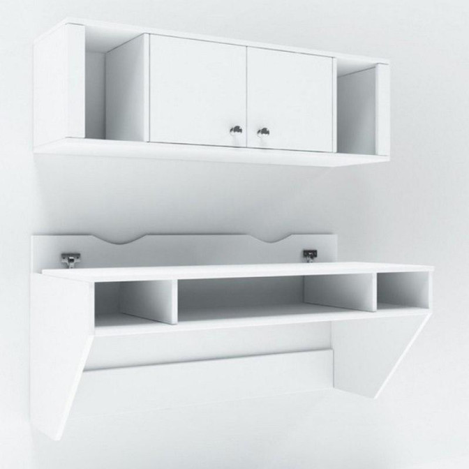Навесной компьютерный стол Comfy-Home AirTable-II Kit WT