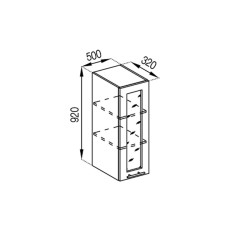 Кухонна секція верхня В 50 Ск (h-920) Адель Світ меблів