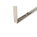 Журнальный стол CB-1 прозрачный  +  серебро Vetro mebel
