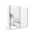 Шафа-купе 2,0х2,1 з дзеркалом2Дв Міла / Mila Глянець Білий MiroMark MA-21-WB