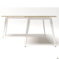 Рабочее место Delta DL-102 (1590х1600х750мм) Блэквуд Ячменный/Каркас белый AMF