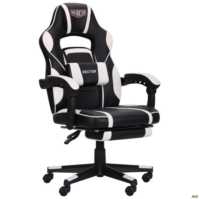 Кресло VR Racer Dexter Vector черный/белый AMF Кресло VR Racer Dexter Vector черный/белый AMF