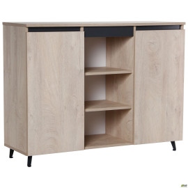 Комод Pluto SK12 (1200х400х900) Дуб Эндгрейн / Черный графит AMF