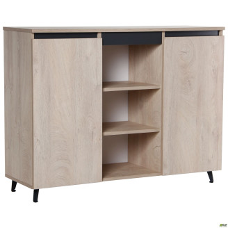 Комод Pluto SK12 (1200х400х900) Дуб Эндгрейн / Черный графит AMF
