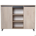 Комод Pluto SK12 (1200х400х900) Дуб Эндгрейн / Черный графит AMF