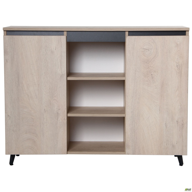 Комод Pluto SK12 (1200х400х900) Дуб Эндгрейн / Черный графит AMF
