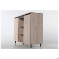Комод Pluto SK12 (1200х400х900) Дуб Эндгрейн / Черный графит AMF