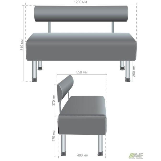 Диван Smile 1200 Сидней-20 AMF
