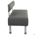 Диван Smile 1200 Кожзам серый AMF