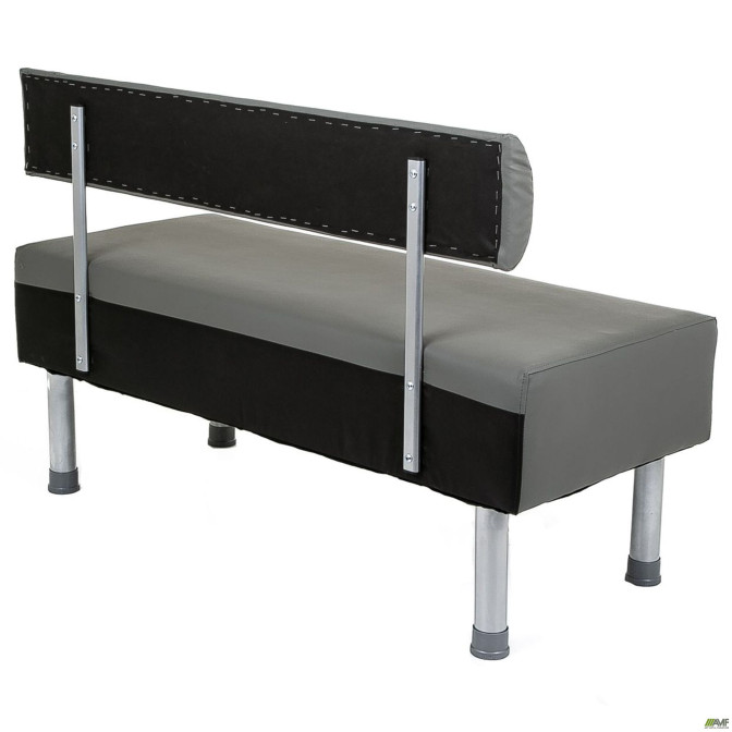 Диван Smile 1200 Кожзам серый AMF