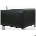 Диван Smile 1200 Кожзам черный AMF