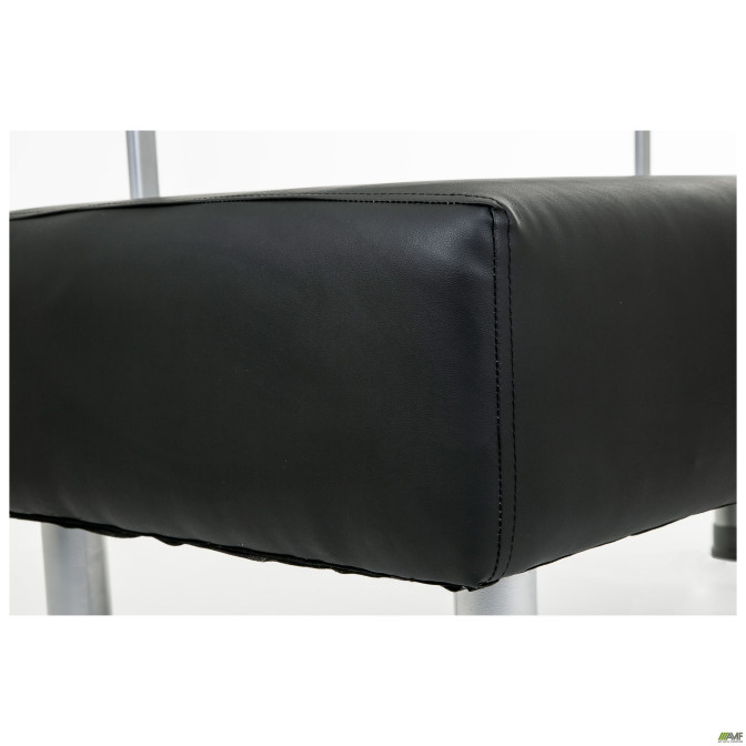 Диван Smile 1200 Кожзам черный AMF