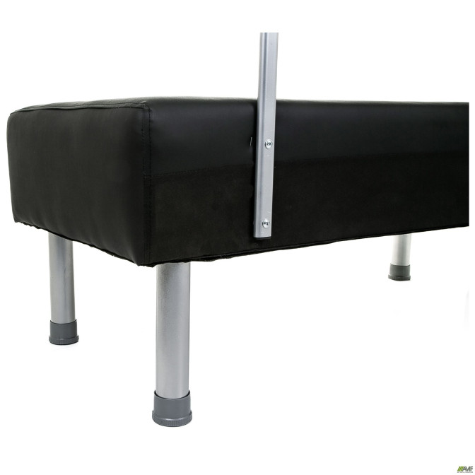 Диван Smile 1200 Кожзам черный AMF