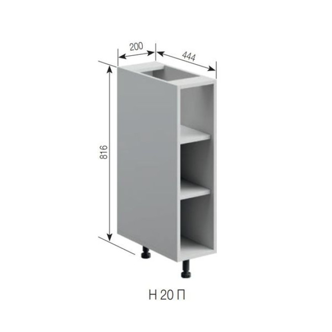 Кухонна секція нижня полиці Н 20 Аріель Світ меблів