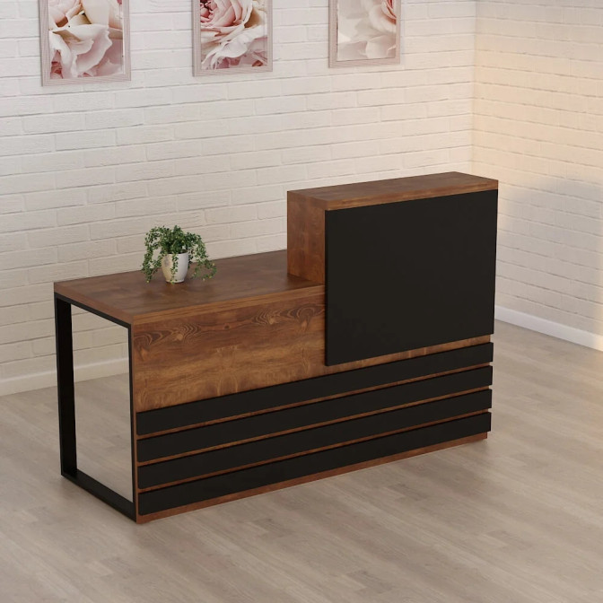 Ресепшин-5 стіл стійка 1600 Файєрвуд Гамма стиль