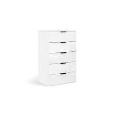 Комод 5Ящ Міла / Mila Глянець Білий MiroMark MA-65-WB