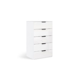 Комод 5Ящ Міла / Mila Глянець Білий MiroMark MA-65-WB